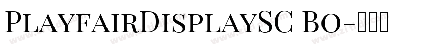 PlayfairDisplaySC Bo字体转换